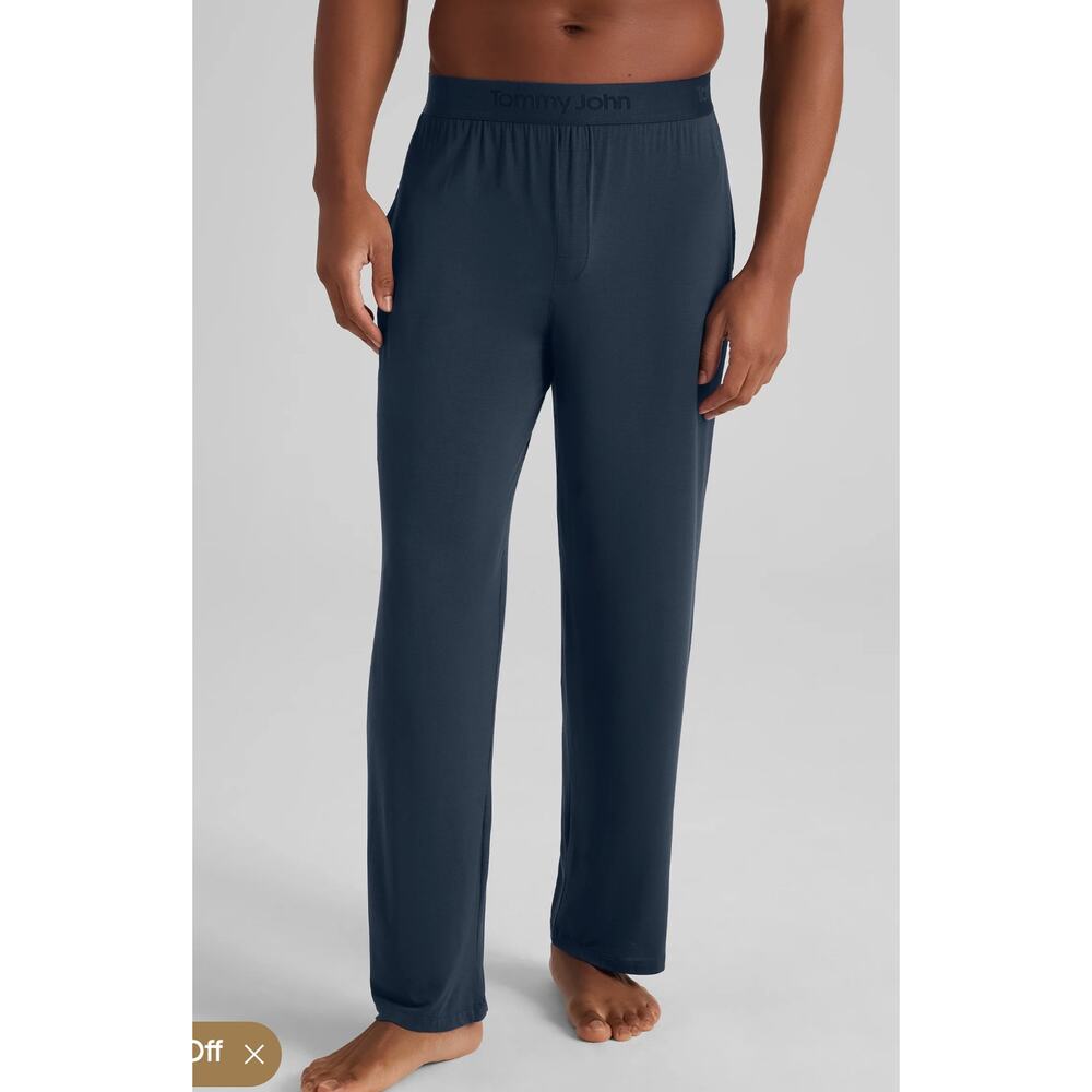 Tommy John Second Skin Luxe Sleep Pants Navy Blue Size Medium